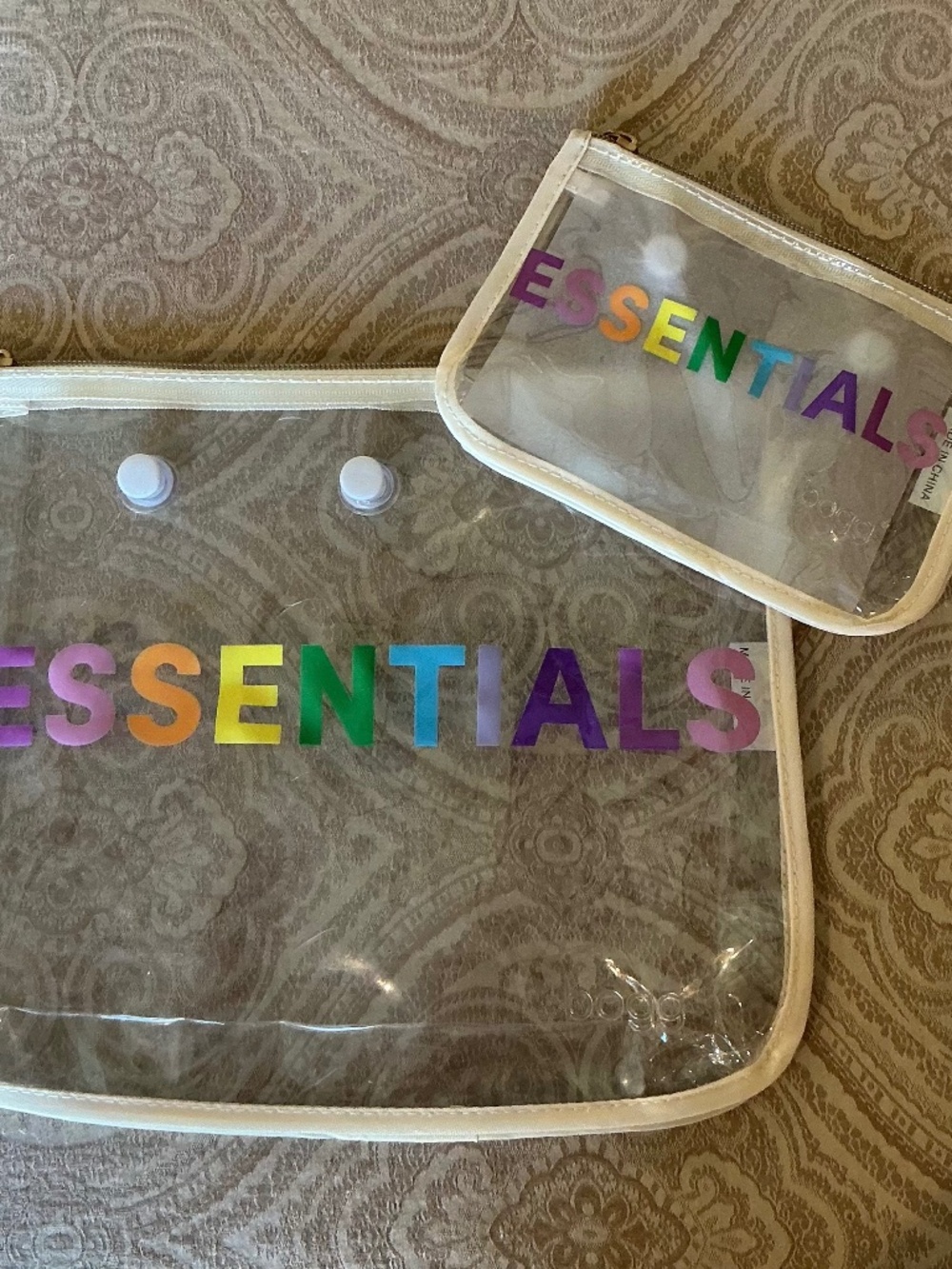 NWT Bogg Bag Essentials Clear Pouches
